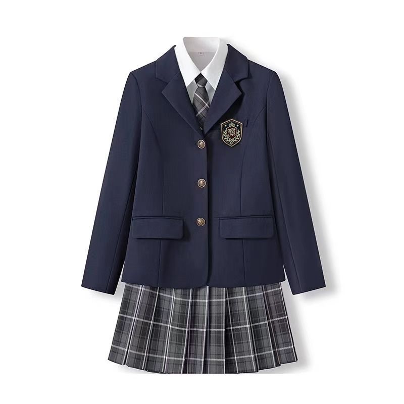 原创jk制服小个子西服外套日系学院风学生校供感春秋西装外套上衣