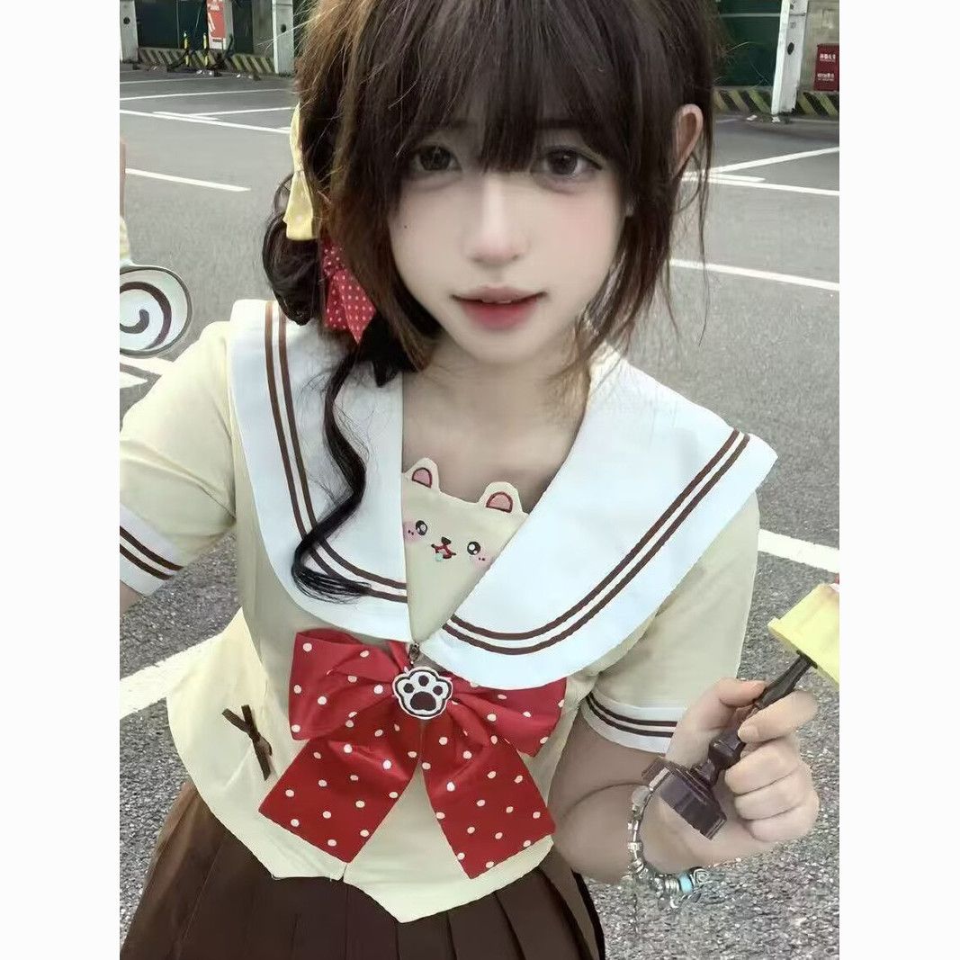 【小糖衣jk】甜心少女JK制服穿搭夏季短袖日系制服学生套装