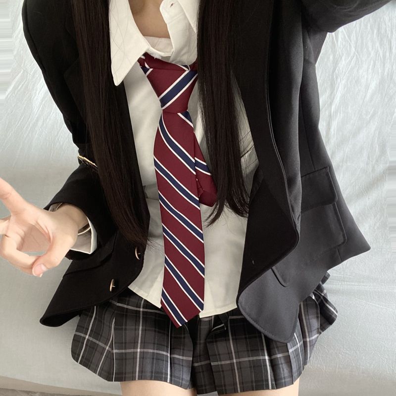 樱岛依jk制服西装外套女秋冬季学院风女校供感两粒扣西服格裙套装