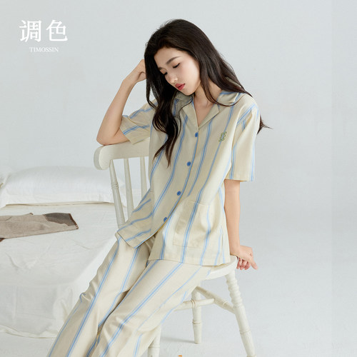 25新款凉感天丝棉睡衣套装
