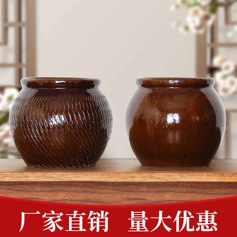 老鸭煲灰鸭炖罐煨鸡复古陶瓷罐储物罐瓦罐老式腌菜腌蛋量大优惠