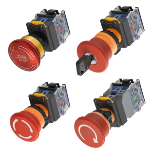 STOP30mm60mm带灯电源紧急停止急停按钮开关 11ZS 一佳YJ139 LA38