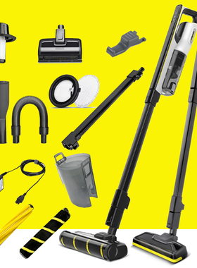 卡赫凯驰VC4i配件过滤器延长杆VCS4除螨滚刷扒头4H扁嘴充电器卡扣