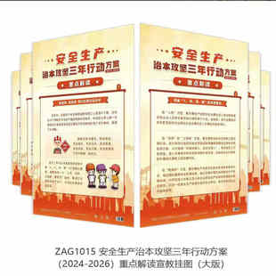 安全生产治本攻坚三年行动方案2024-2026重点解读宣教挂图6张/套