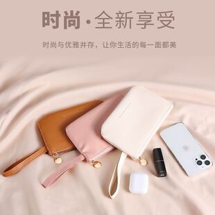 女士手提包轻奢便携手提高级感迷你防水小巧收纳皮革零钱包 新款