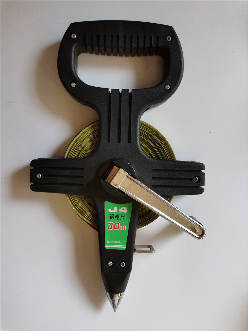 库存特价 双三角j4钢卷尺 30m 测绘用品 怀旧老货