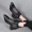 Black 4cm heel (top layer cowhide)