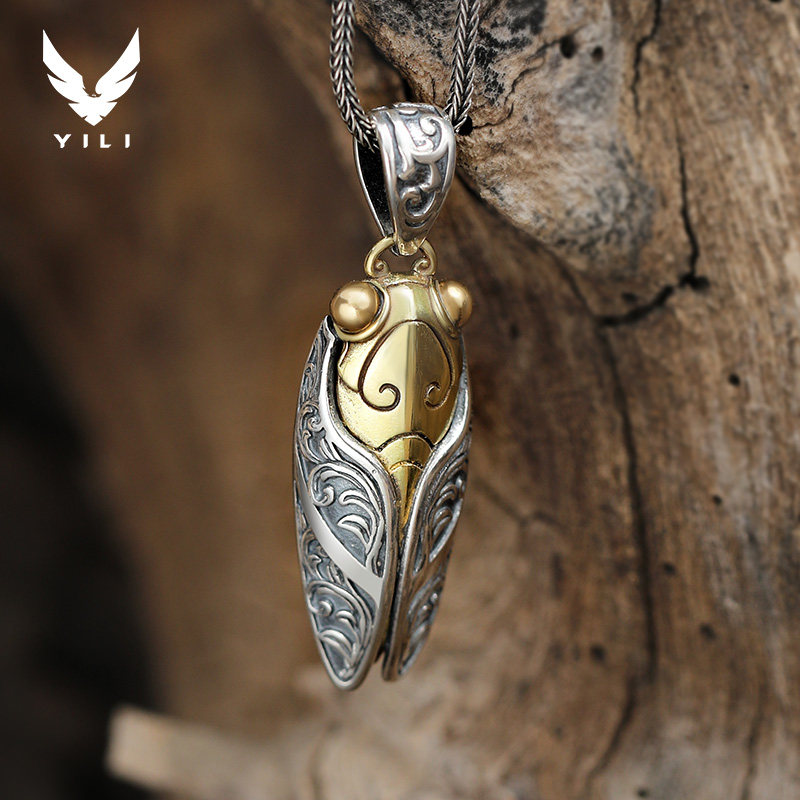 原创「一鸣惊人」纯银项链 金榜题名银饰吊坠 高级男生痞帅好运男