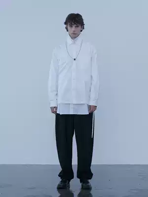 EKCOOKIES Obsidian shirt series Obsidian day) Friday Liu Chang The same basic white shirt