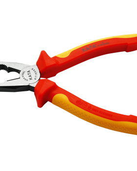 锴达（KATA）钳子VDE绝缘钢丝钳耐高压1000V电工钳老虎钳KT19508