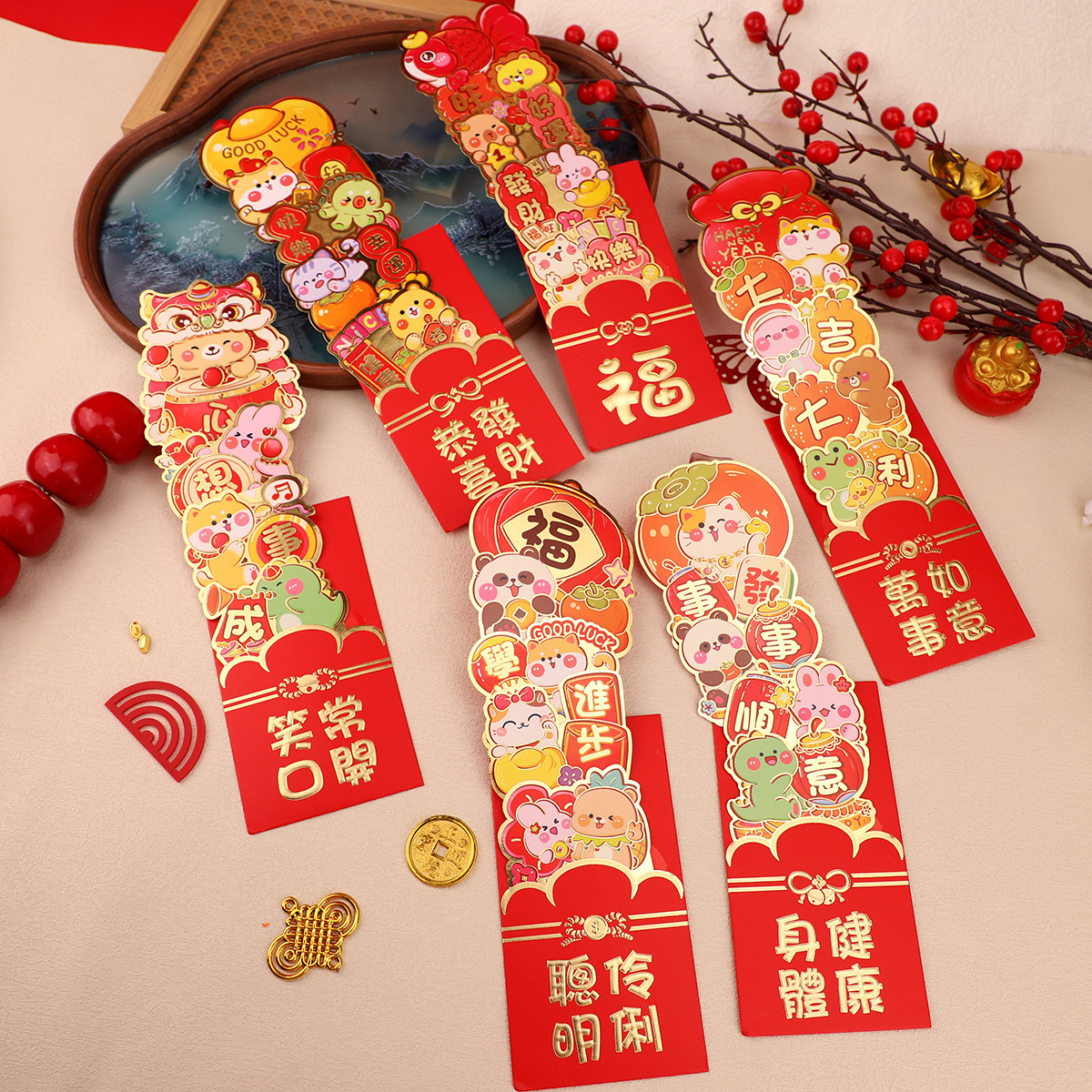 2026年抽拉款创意儿童红包新年高档卡通千元立体造型压岁钱利是封,节庆用品/礼品,红包/利是封,淘宝优惠券,粉丝福利购,淘宝优惠卷