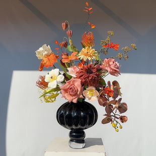 【岁稔年丰】手感保湿pu原创设计家居大堂客厅前台玄关高档仿真花