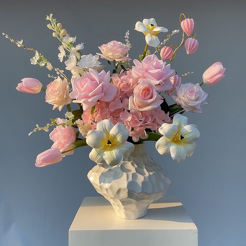 【初心漫度】手感保湿原创花艺设计成品套装家居装饰品餐桌花 - 封面