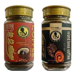 速溶原味海南咖啡粉老总瓶装