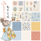 娃衣 20支平纹棉布手工DIY汉服面料包包服装 柯布 兔子庄园系列