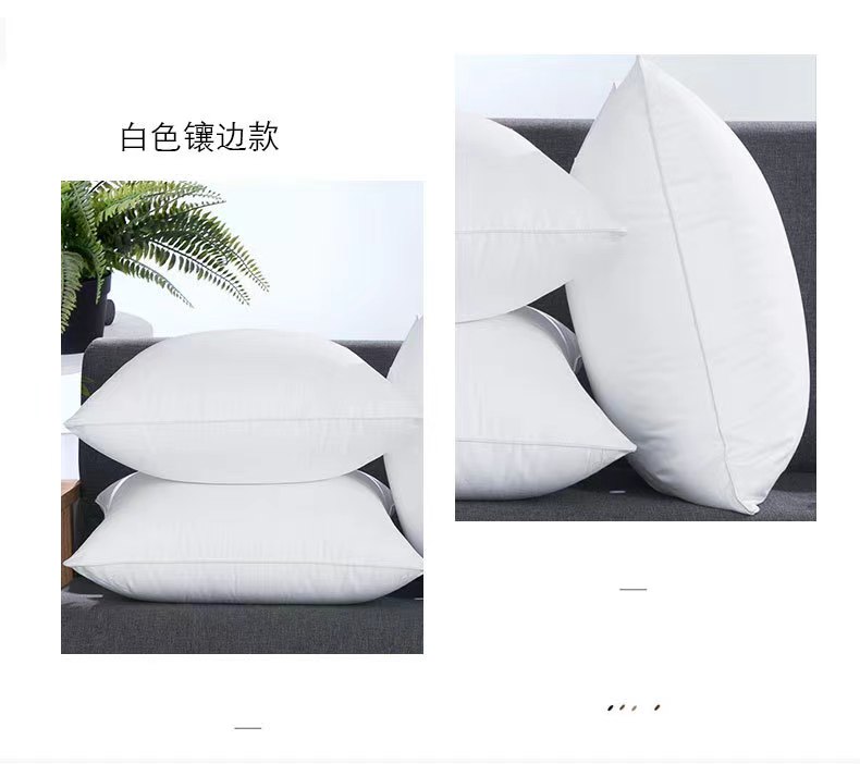 抱枕芯优质高弹镶边羽丝绒