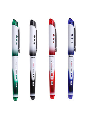 日本百乐(PILOT)威宝走珠笔BLN-VBG5/7水性笔0.5mm办公签字高中学生刷题考试专用中性笔0.7mm黑色红色