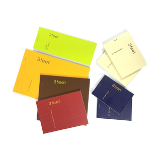 日本maruman满乐文3feet胶装上翻易撕笔记本记事本方格本商务笔记本随身便携小本子实用工具本