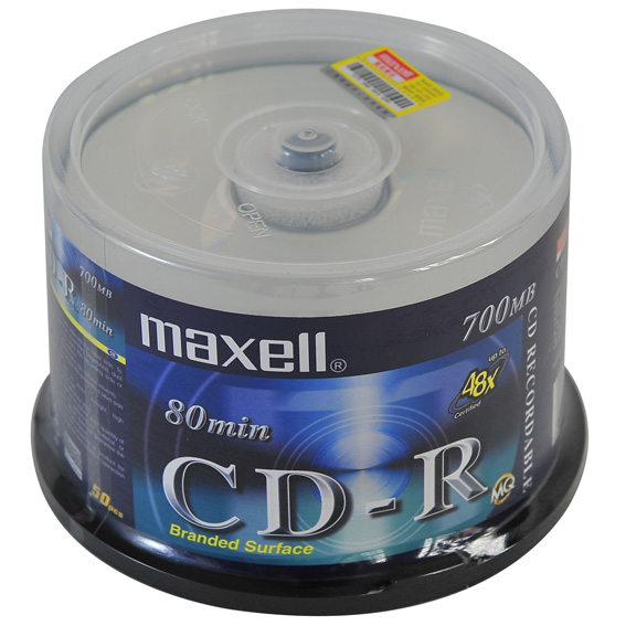 麦克赛尔（Maxell）CD-R 48速 700M 刻录光盘