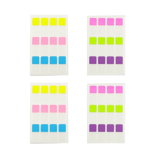 N次贴 可再贴分类索引贴纸页码标签笔记重点透明记号彩色指示荧光标记贴便利贴