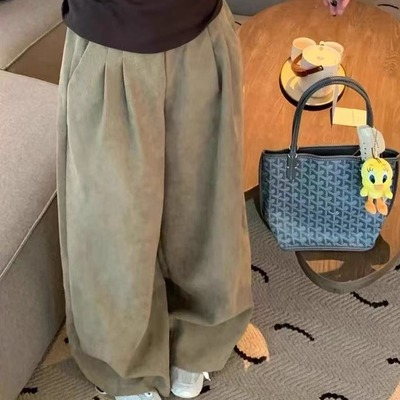 慵懒风垂感宽松休闲百搭阔腿裤