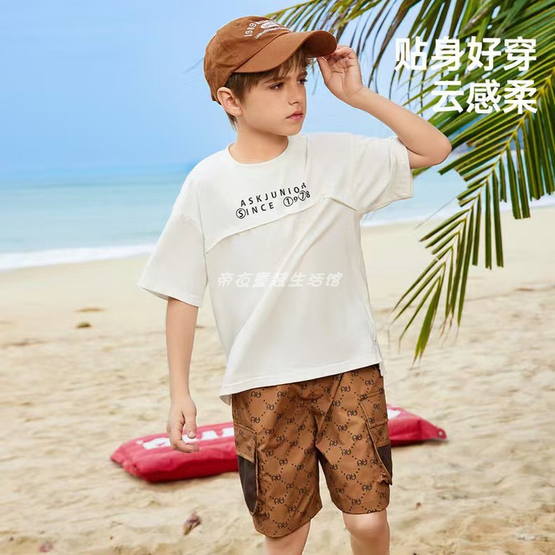 ASK印花短袖T恤轻薄百搭圆领