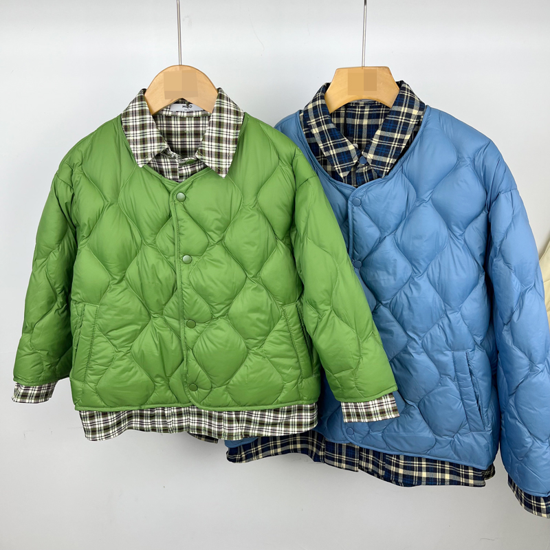 马其顿轻薄保暖男童羽绒服外套