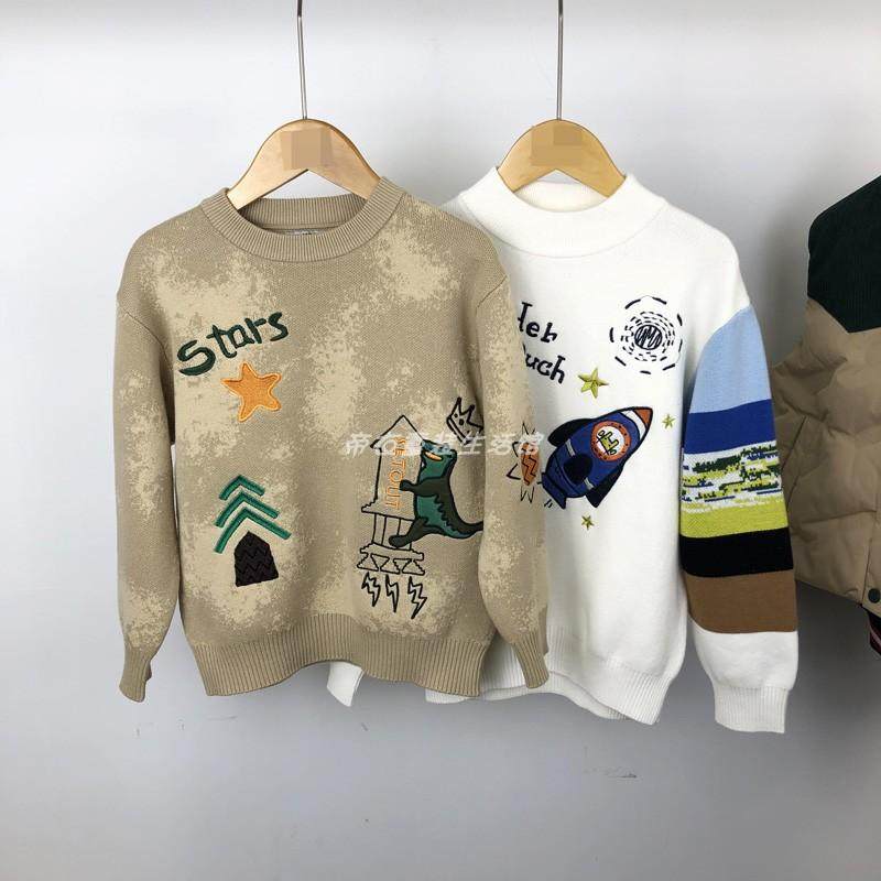 24冬季新款卡通重工刺绣马其顿男童纯棉圆领毛衣时尚洋气儿童线衣,童装/婴儿装/亲子装,毛衣/针织衫,淘宝优惠券,粉丝福利购,淘宝优惠卷