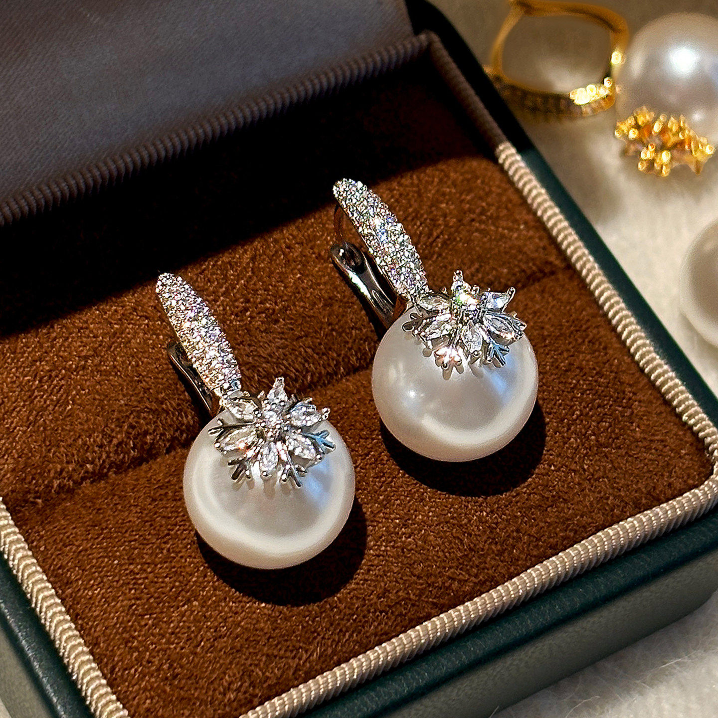 法式独特好看雪花珍珠耳环女2026新款高级感轻奢耳扣耳坠气质耳饰,饰品/流行首饰/时尚饰品新,耳环,淘宝优惠券,粉丝福利购,淘宝优惠卷