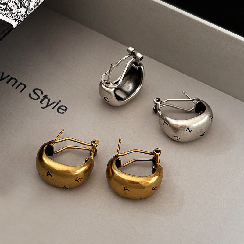 复古金色耳环女圈圈轻奢高级感2026新款爆款小香耳圈耳扣独特耳饰,饰品/流行首饰/时尚饰品新,耳环,淘宝优惠券,粉丝福利购,淘宝优惠卷