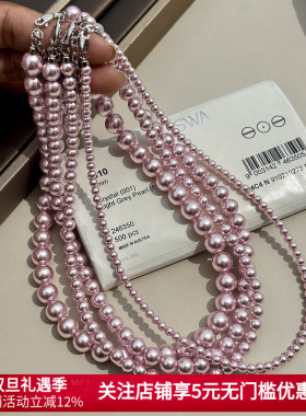 施家华子纯银珍珠项链女