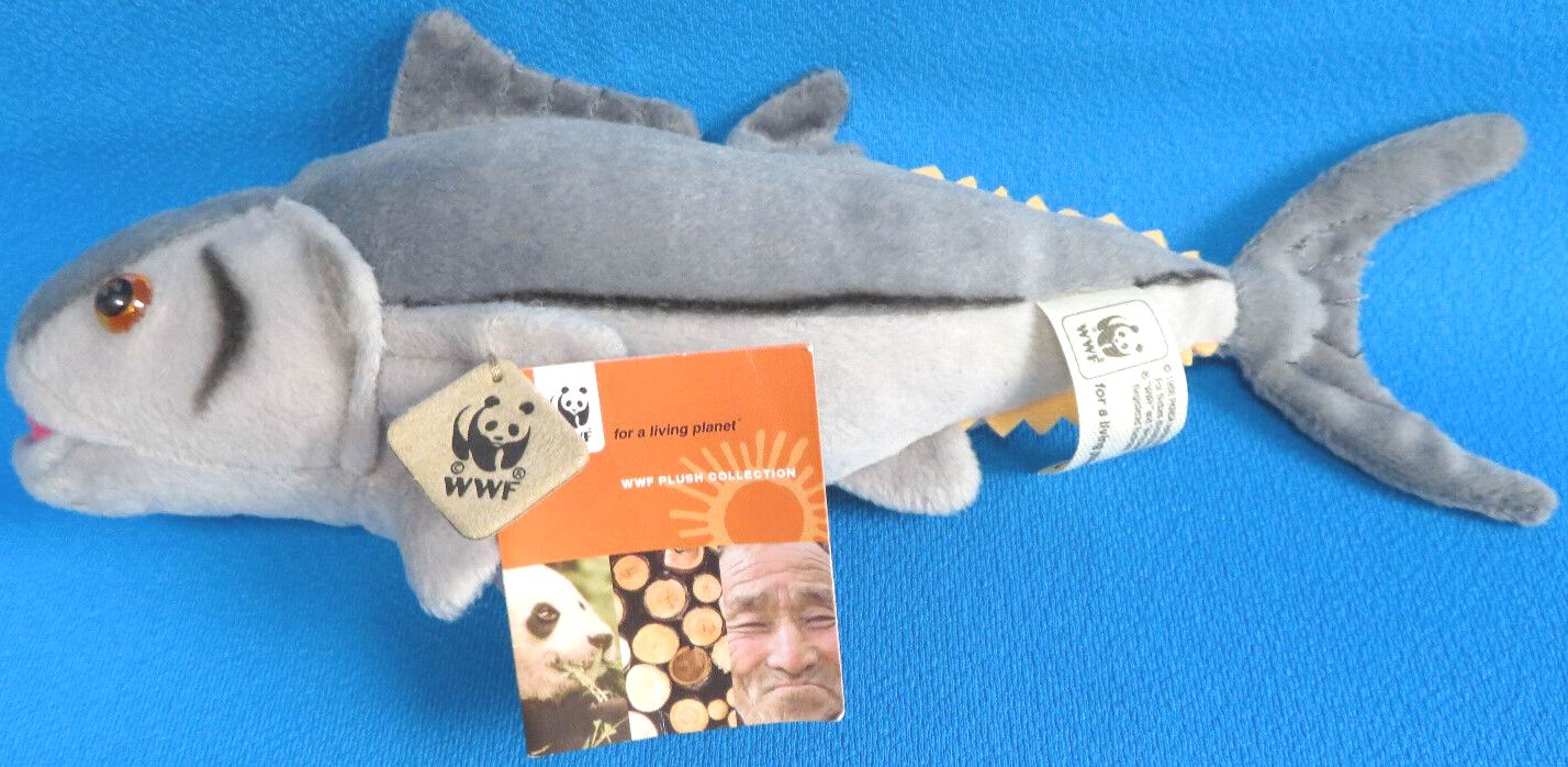 （代购）WWF世界自然基金会仿真黄鳍金枪鱼tuna毛绒玩具公仔