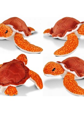 （代购）美国wild republic仿真红海龟loggerhead毛绒玩具公仔