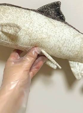 （代购）芬兰vivantti仿真北极青鳕鱼codfish毛绒玩具公仔