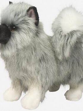 （代购）英国douglas仿真荷兰毛狮犬狗狗keeshound毛绒玩具公仔