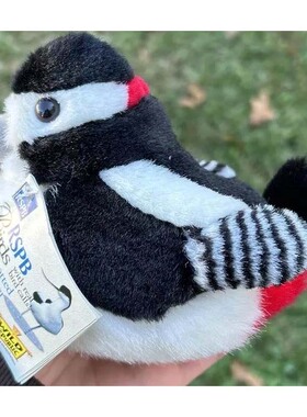 （代购）美国wild republic仿真啄木鸟woodpecker毛绒玩具公仔