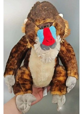 （代购）美国petting zoo仿真山魈mandrill毛绒玩具公仔
