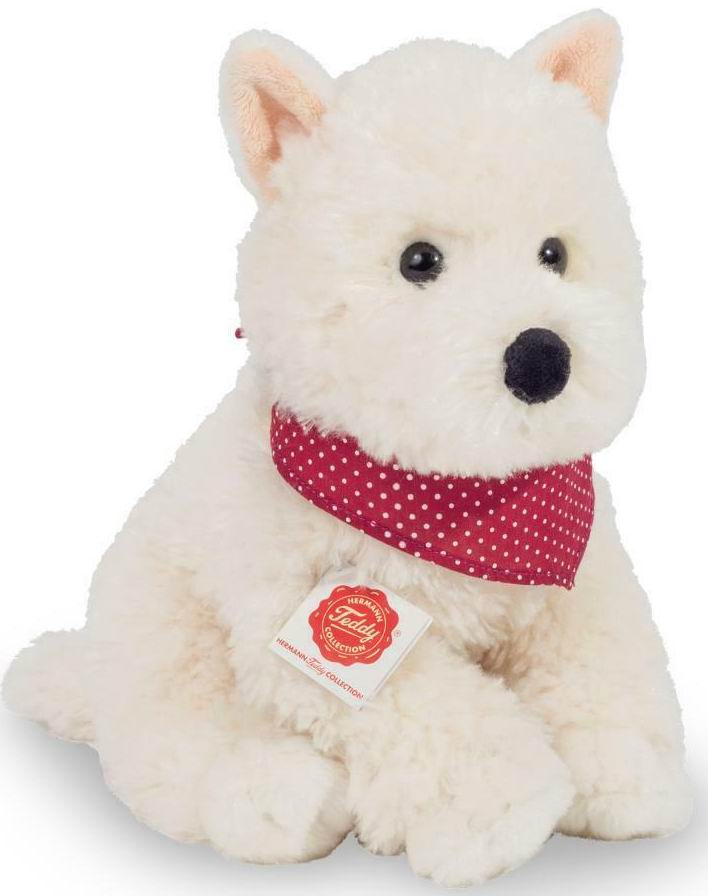 （代购）德国teddy hermann仿真西高地白?犬狗狗毛绒玩具公仔
