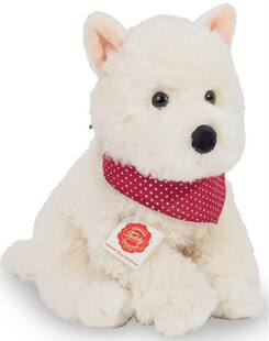 (代购)德国teddy hermann仿真西高地白?犬狗狗毛绒玩具公仔