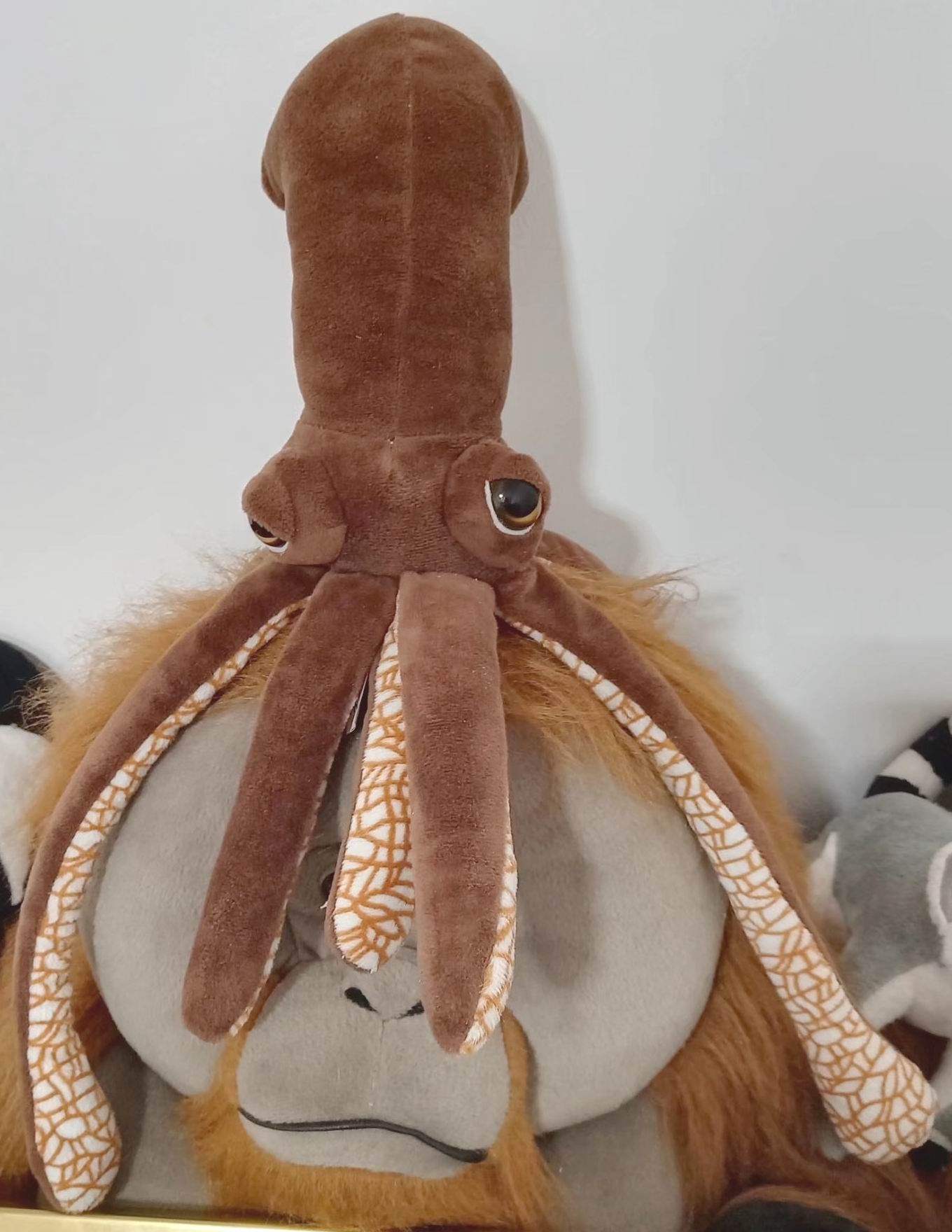 (代购)美国petting zoo仿真乌贼鱿鱼squid毛绒玩具公仔