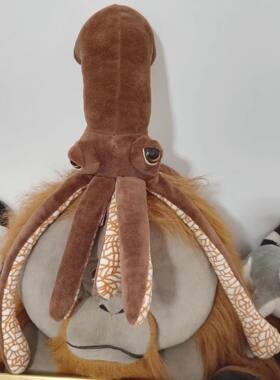 （代购）美国petting zoo仿真乌贼鱿鱼squid毛绒玩具公仔