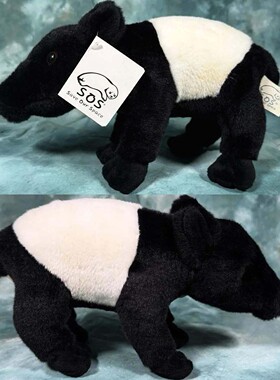 （代购）美国save our space仿真马来貘malayan tapir毛绒玩具