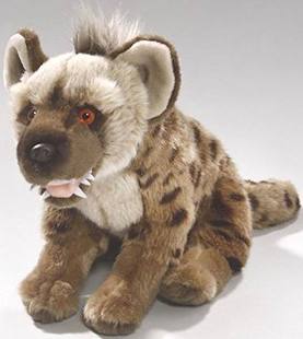 （代购）德国uni-toys仿真斑鬣狗hyena毛绒玩具公仔