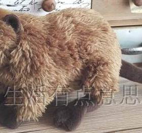 （代购）韩国leosco仿真麝鼠muskrat毛绒玩具公仔
