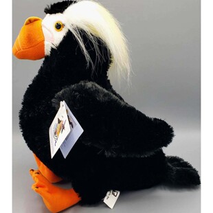 （代购）美国fiesta仿真簇羽海鹦tufted puffin毛绒玩具公仔