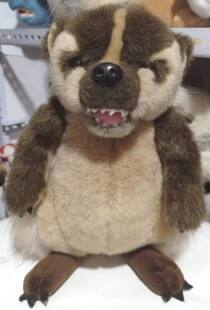 (定做)美国威斯康星大学吉祥物仿真美洲獾badger毛绒玩具公仔