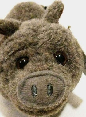 （代购）美国wild republic仿真大肚猪pot-bellied pig毛绒玩具
