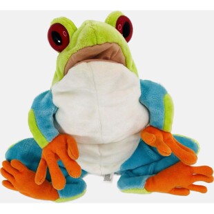（代购）美国wild republic仿真红眼绿树蛙frog毛绒玩具公仔手偶