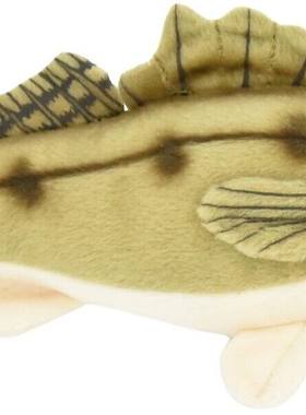 （代购）英国critter cabin仿真碧古鱼walleye毛绒玩具公仔