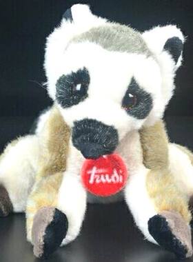 （代购）意大利trudi仿真环尾狐猴ring-tailed lemur毛绒玩具公仔